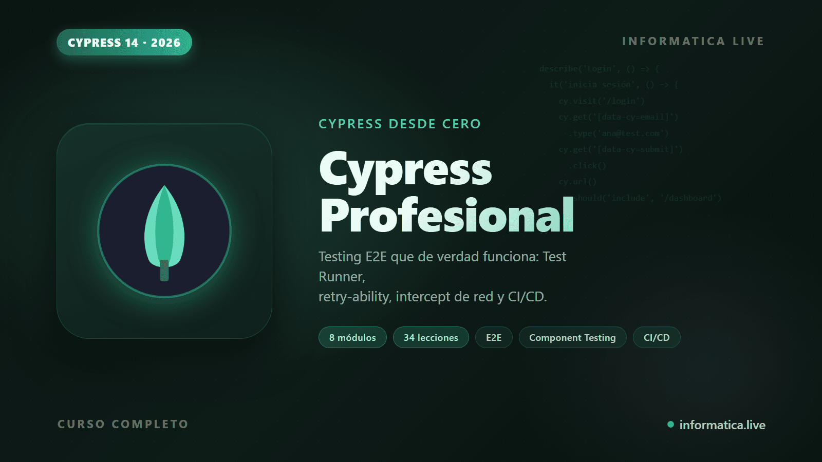 Cypress: De Cero a Experto