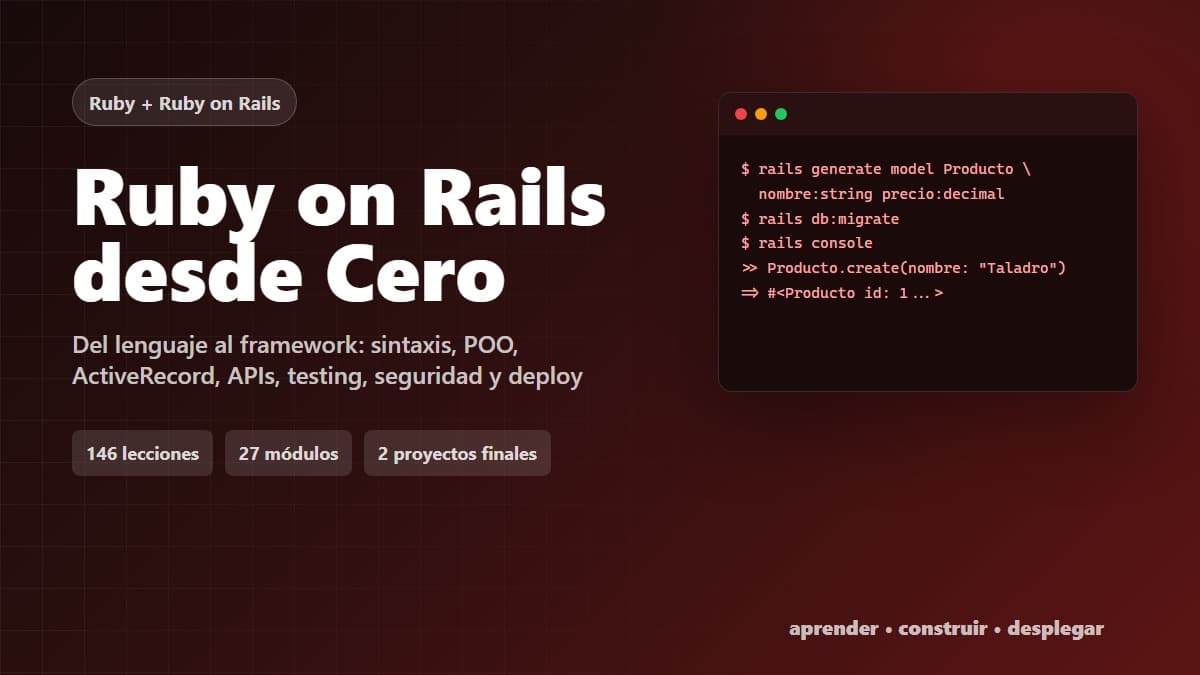 Ruby on Rails desde Cero
