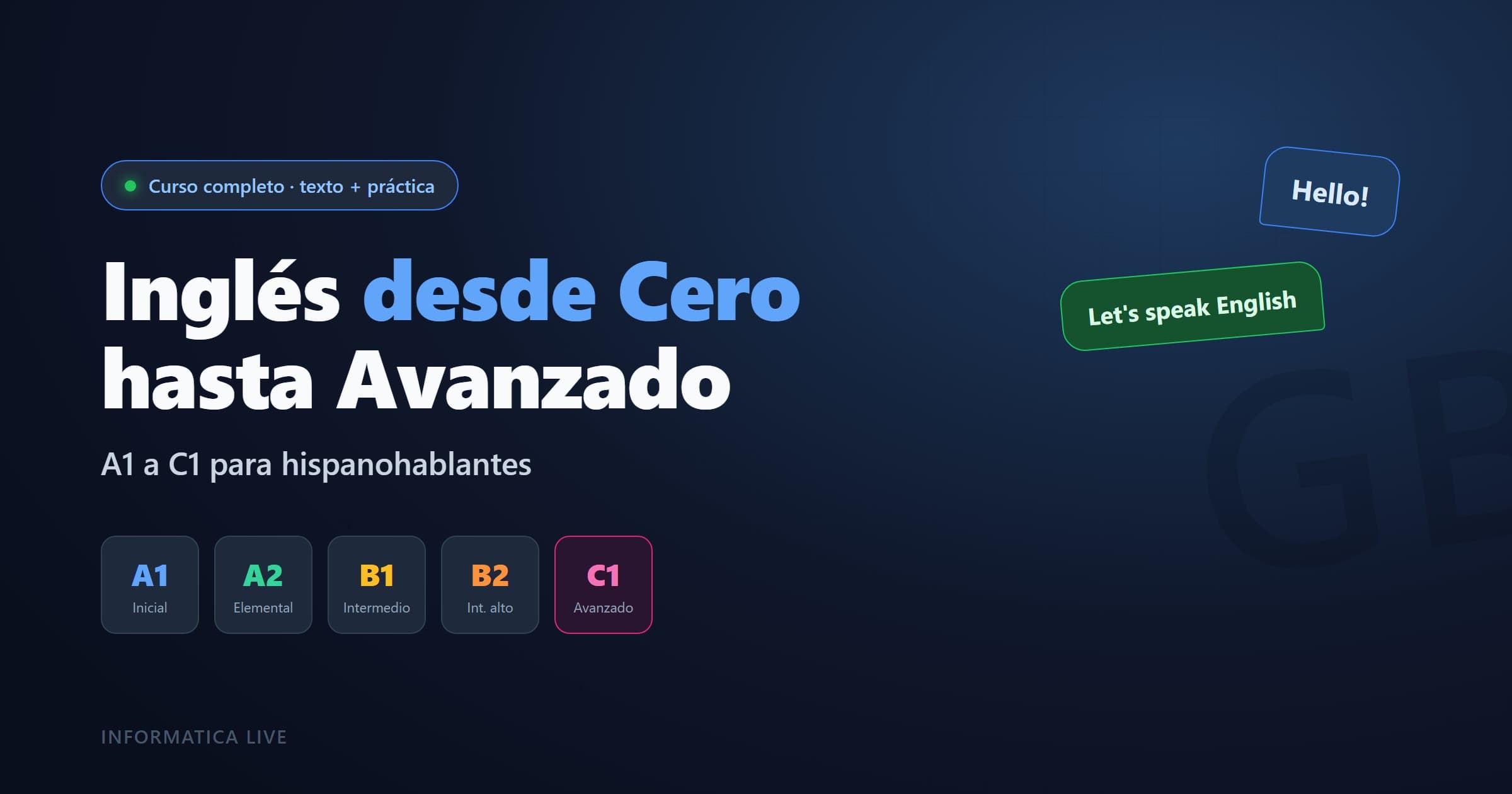 Inglés desde Cero hasta Avanzado